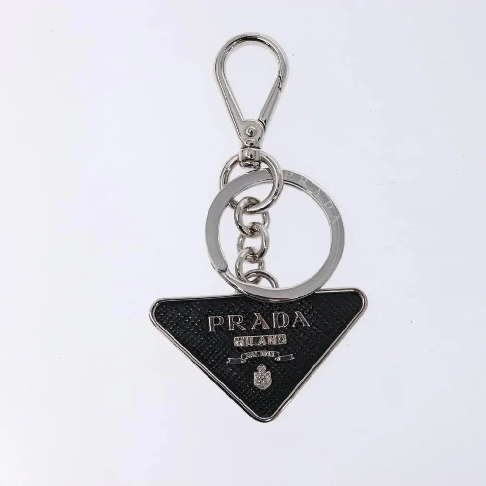PRADA Key Charm metal Silver Auth